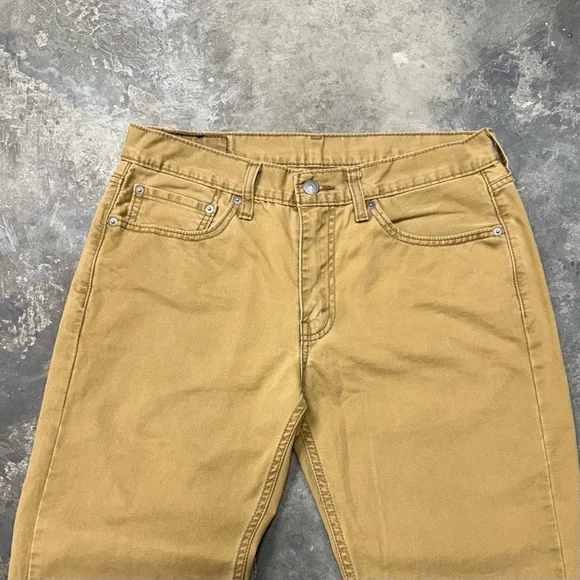 Levi’s 514 Straight Fit Khaki Jeans Men’s 32x32 - Picture 4 of 9